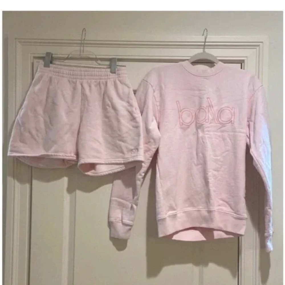 Bala Blush Sweatshirt and shorts set small/xsmall Never worn